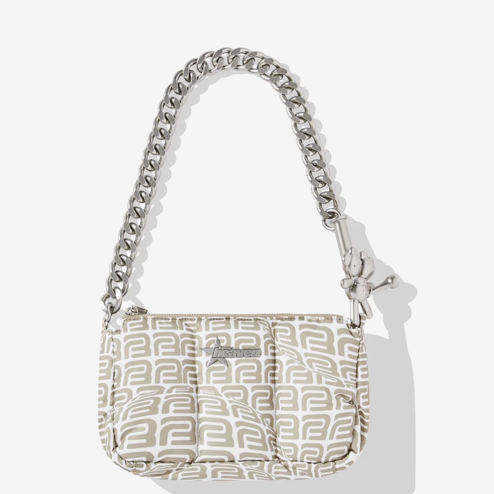 Heaven by Marc Jacobs Barragan Cream and Silver Chain Shoulder Bag Bear